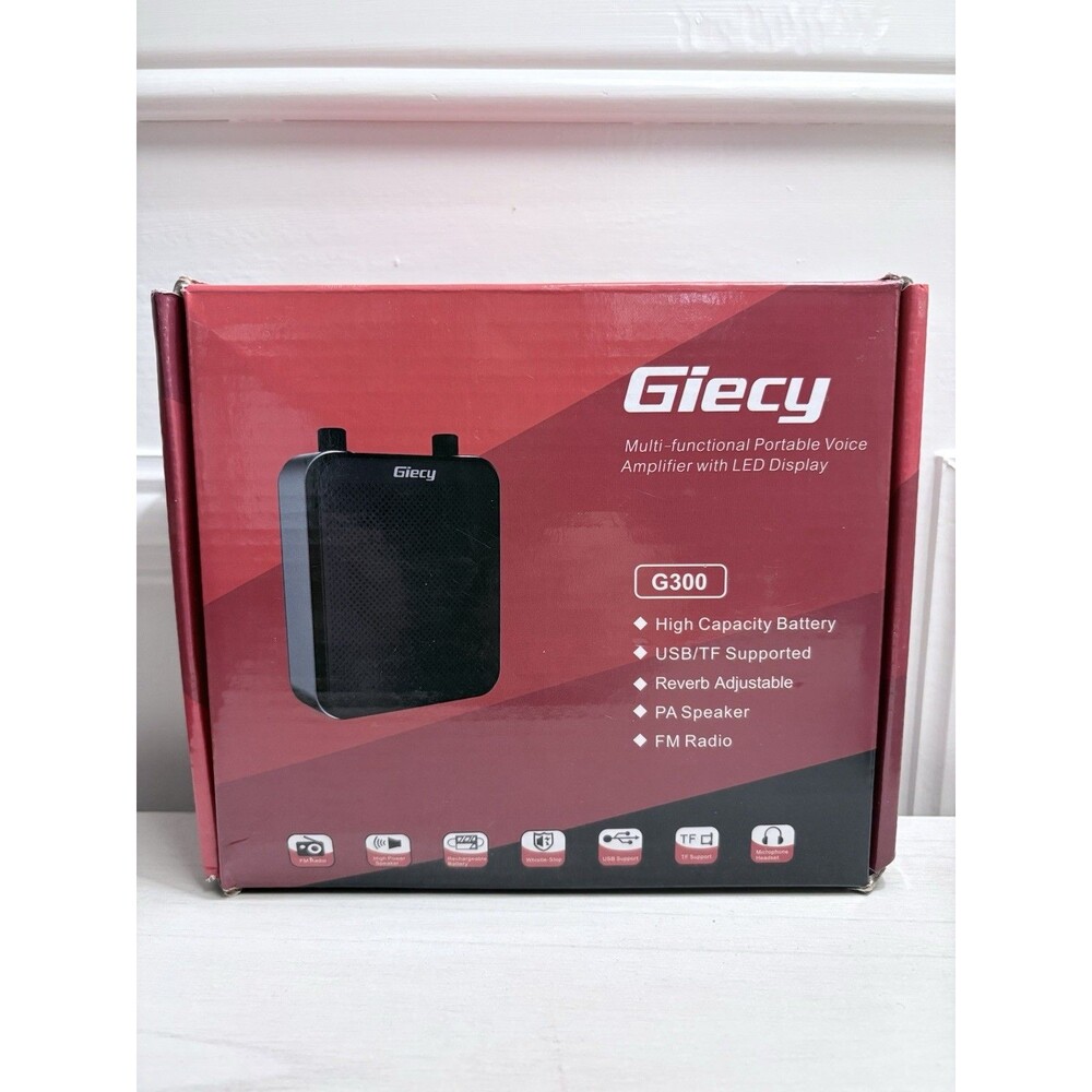 Giecy G300 Voice Amplifier Portable Bluetooth 30W 2800mAh Rechargeable PA System